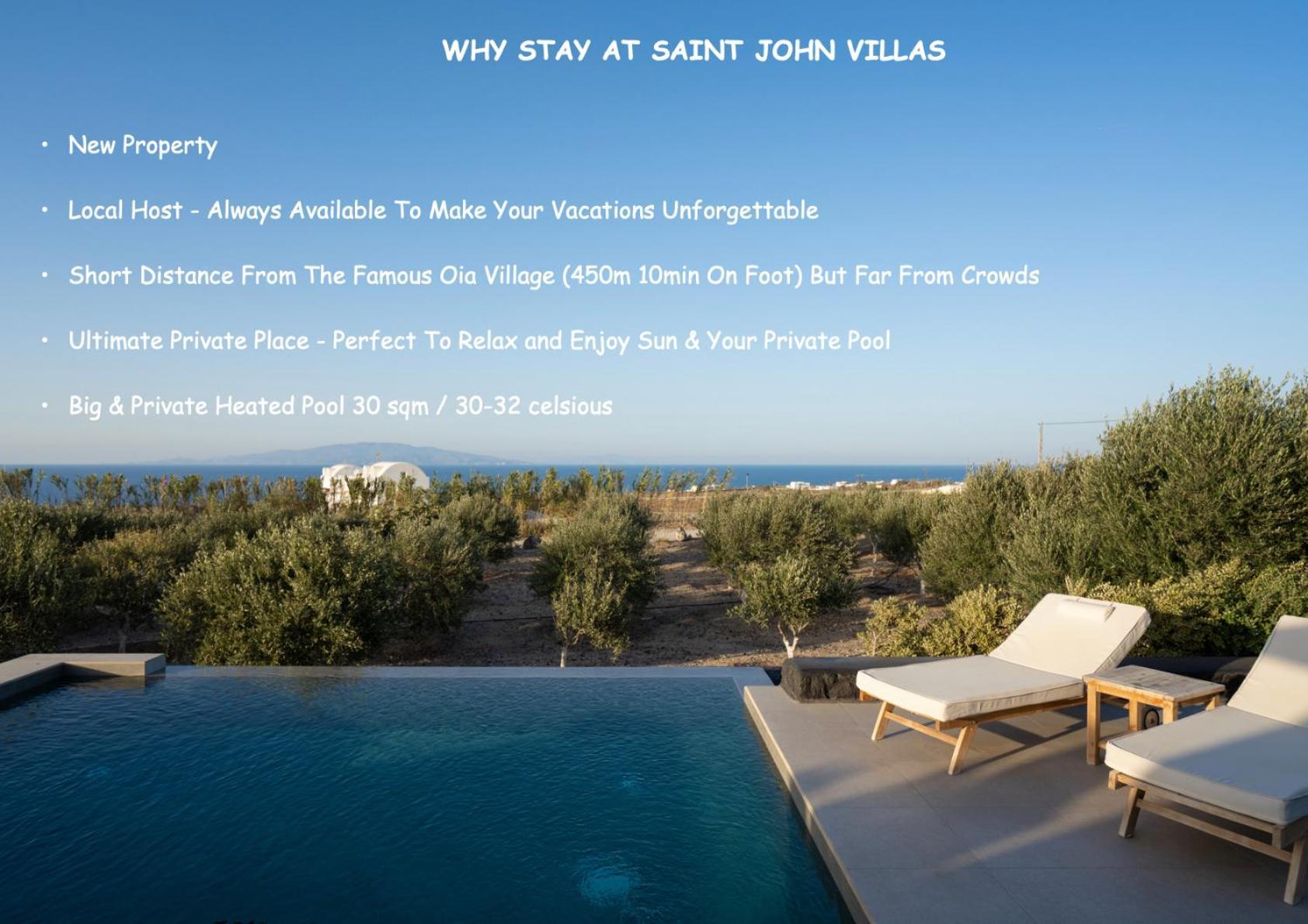 Saint John Oia-Exclusive Private Heated Pool Villas Exteriör bild